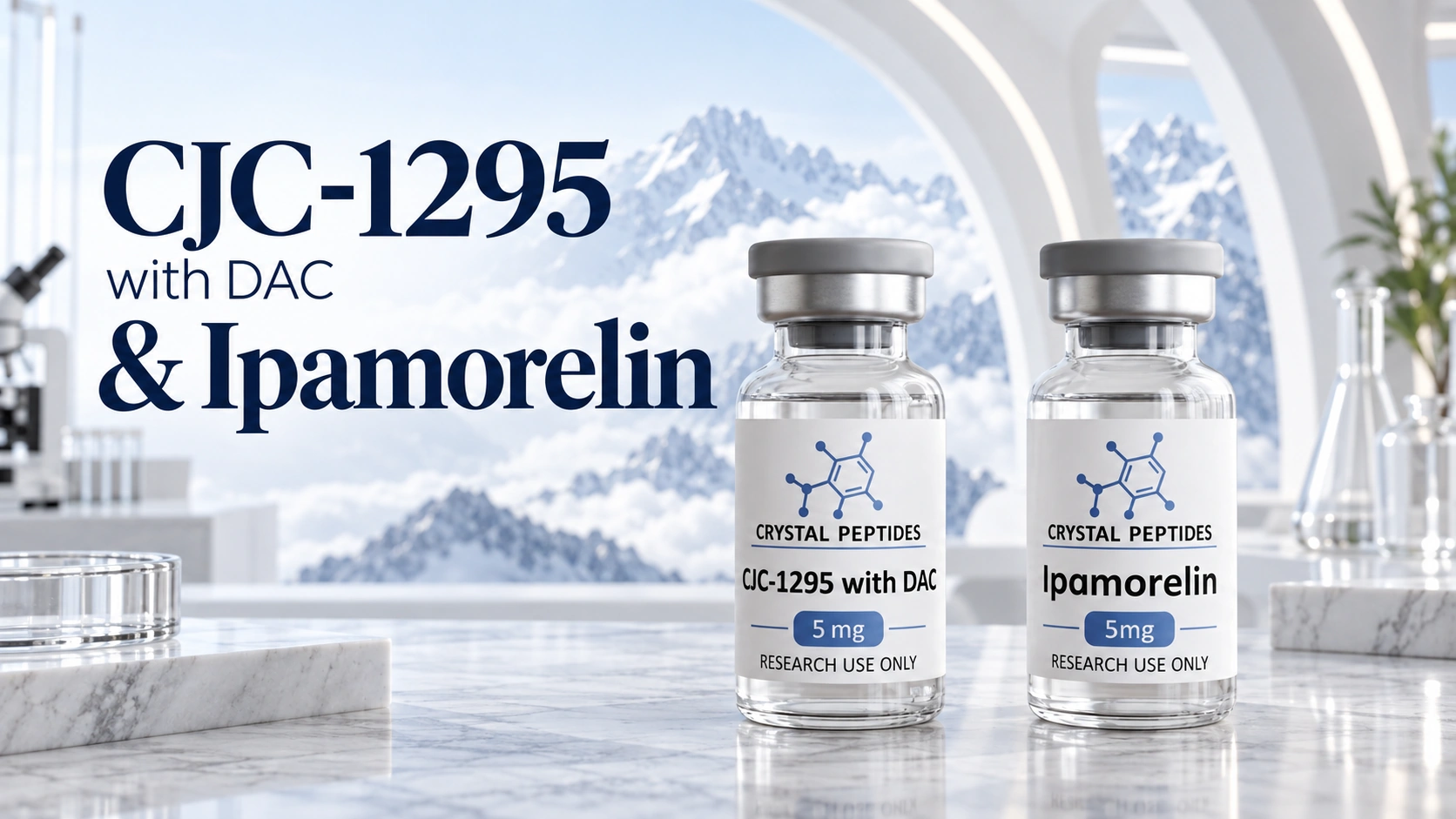 CJC-1295 och Ipamorelin: forskning om tillväxthormonsekretagoger