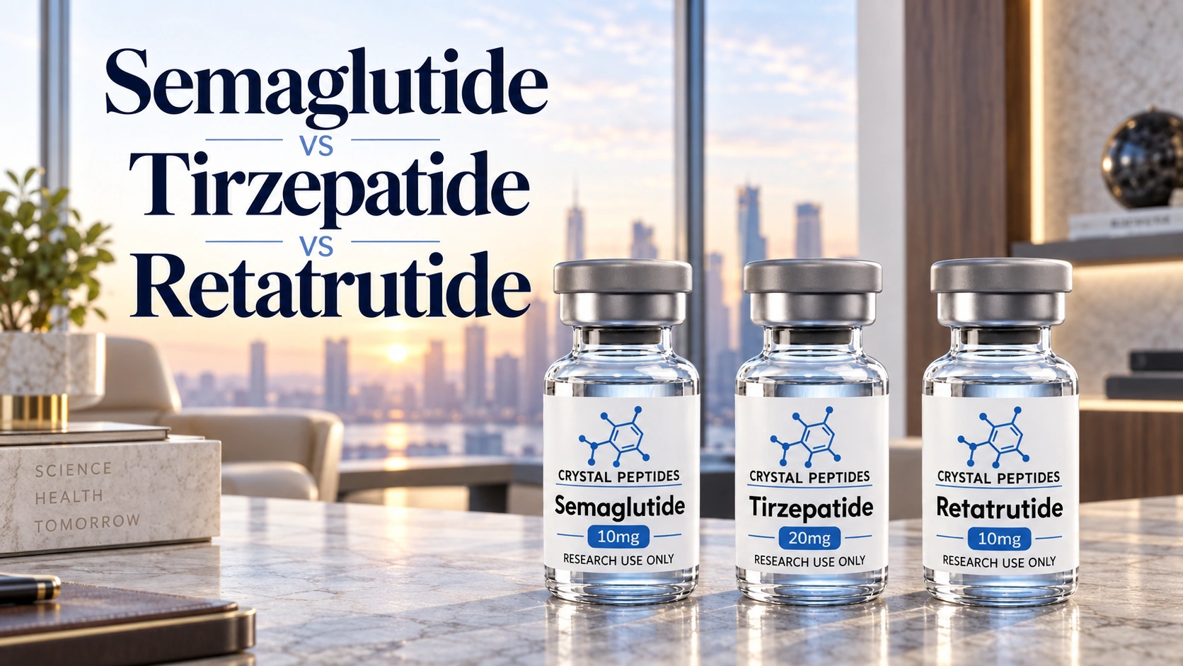 Semaglutid, Tirzepatide och Retatrutide: enkel-, dubbel- och trippelreceptoragonism