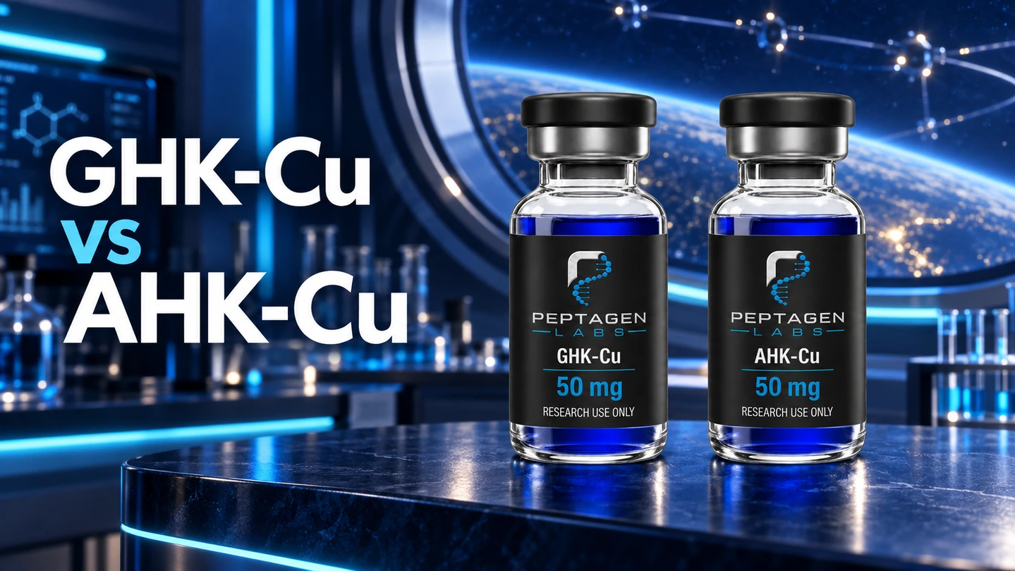 GHK-Cu och AHK-Cu: Vad förändras när en aminosyra förändras?